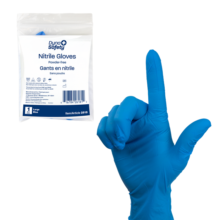 Dynarex Nitrile Gloves in a Bag, Powder-Free