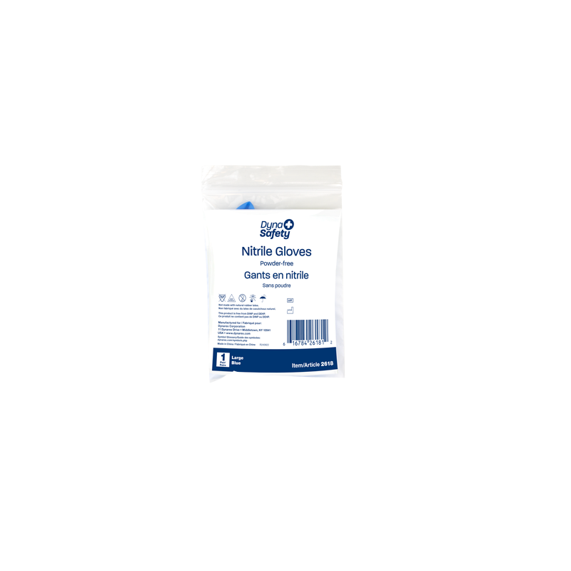 Dynarex Nitrile Gloves in a Bag, Powder-Free