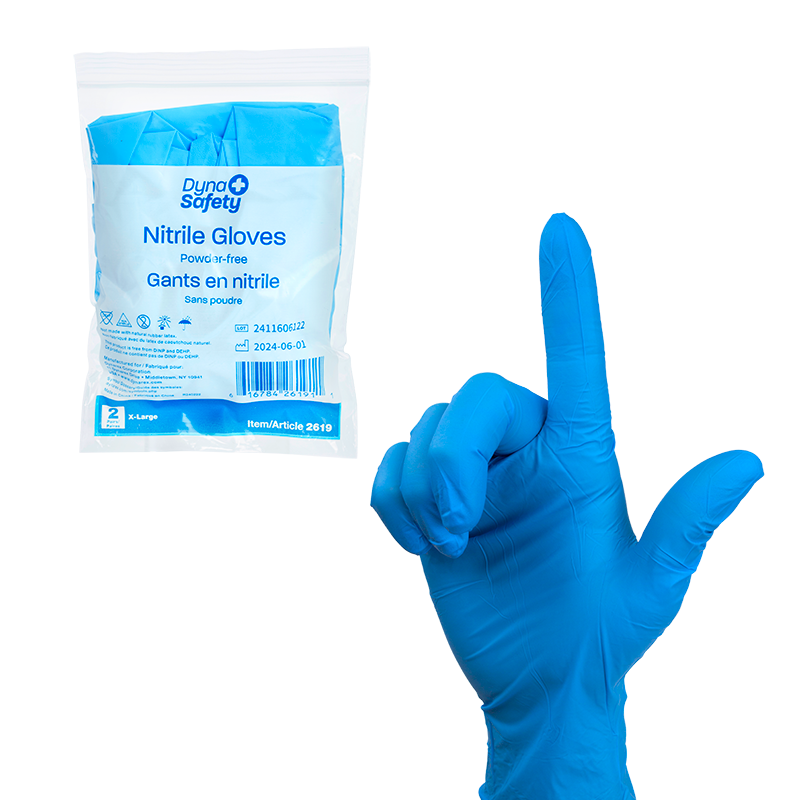 Dynarex Nitrile Gloves in a Bag, Powder-Free