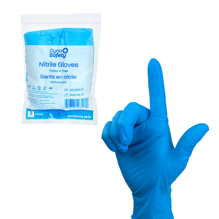 Dynarex Nitrile Gloves in a Bag, Powder-Free