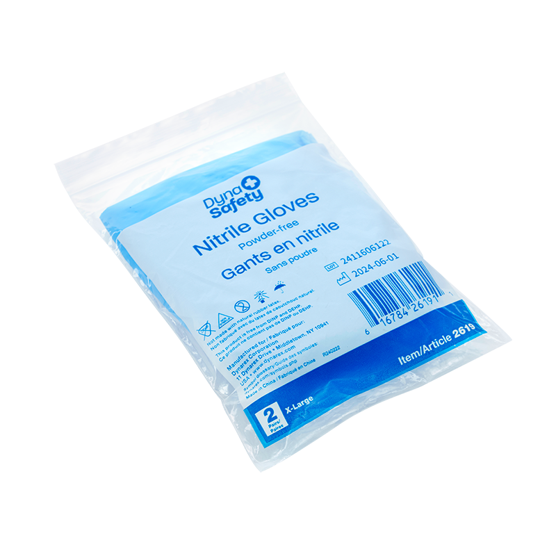 Dynarex Nitrile Gloves in a Bag, Powder-Free