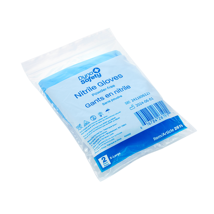 Dynarex Nitrile Gloves in a Bag, Powder-Free