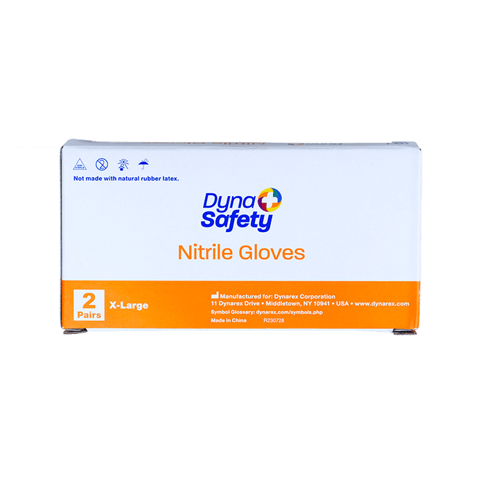 Dynarex Nitrile Gloves in a Bag, Powder-Free