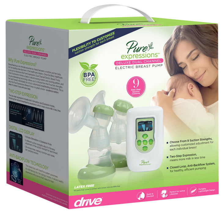 Drive Medical Pure Expressions Dual Channel Electric Breast Pumps — RTLBP2000