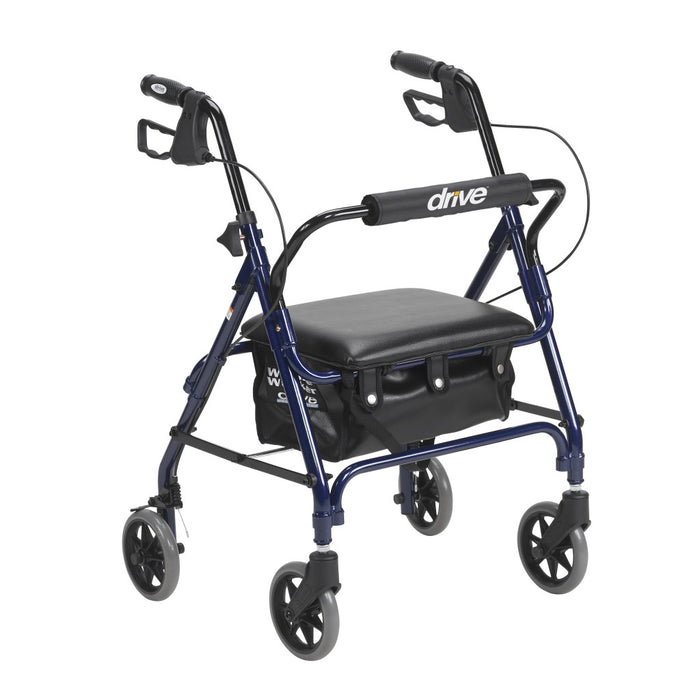 Drive Medical Aluminum Junior Rollator, 6" Casters — 301PSRN
