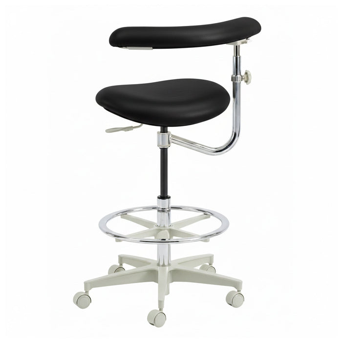 Brewer 3145L Dental Assistant Stool - Left Support | UltraLeather