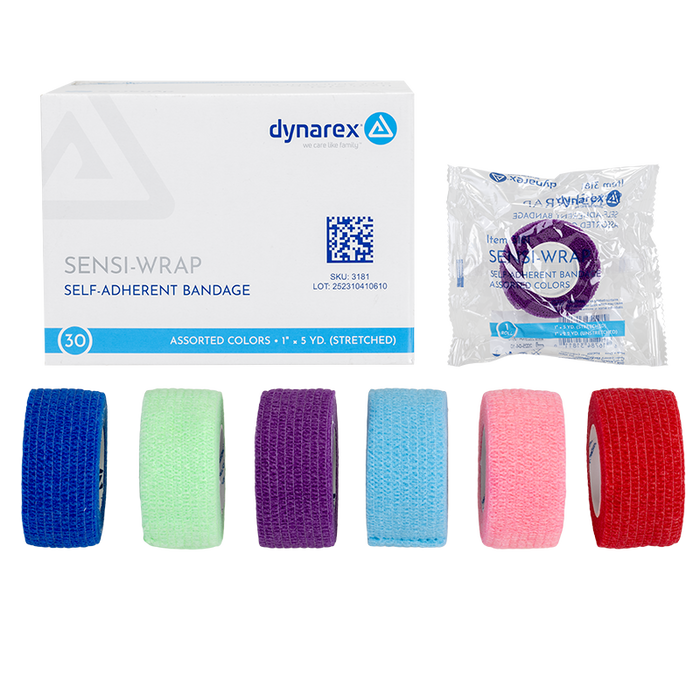 Dynarex Sensi-Wrap Self-Adherent Bandage Rolls