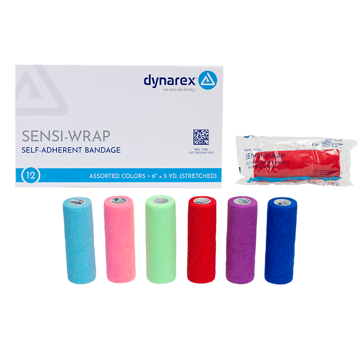 Dynarex Sensi-Wrap Self-Adherent Bandage Rolls