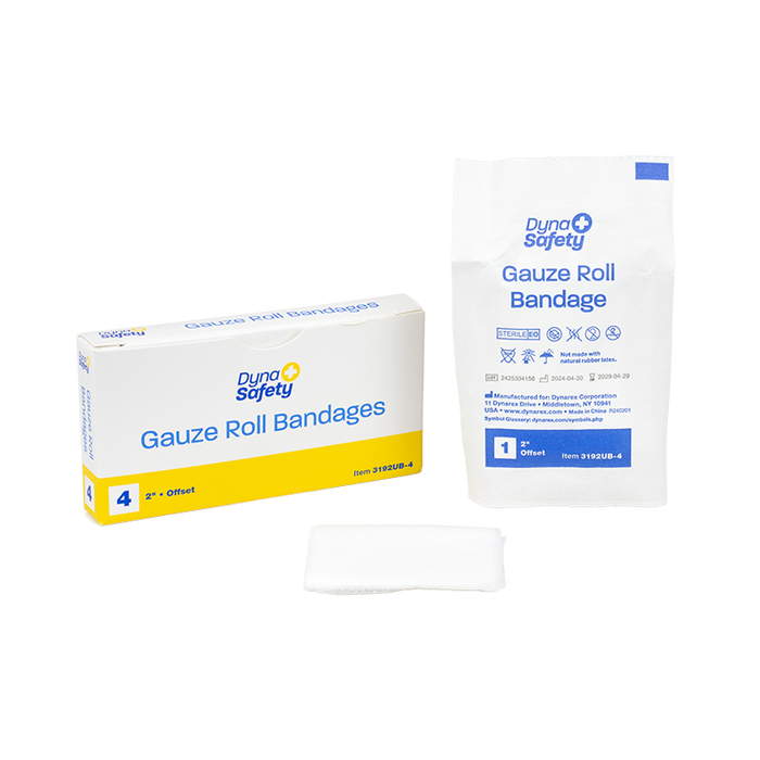 Dynarex DynaSafety Gauze Roll Bandages