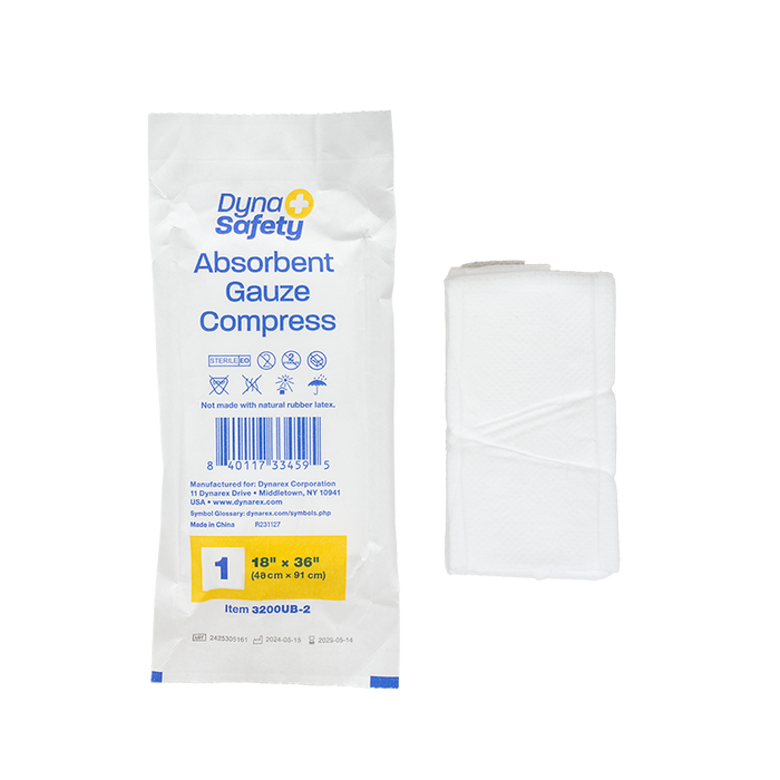 Dynarex DynaSafety Absorbent Gauze Compress