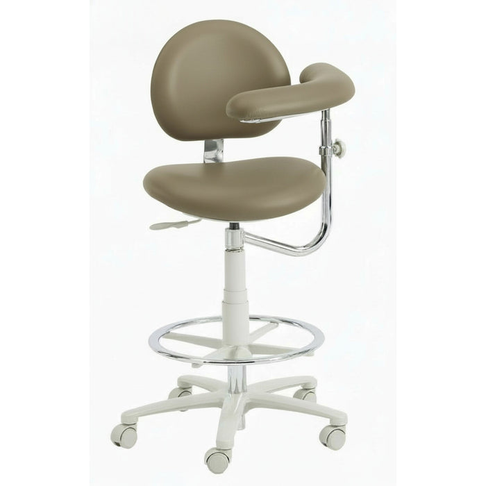 Brewer 3345BL Dental Assistant Stool - Left Support | UltraLeather
