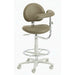 Brewer 3345BL Dental Assistant Stool - Left Support | UltraLeather