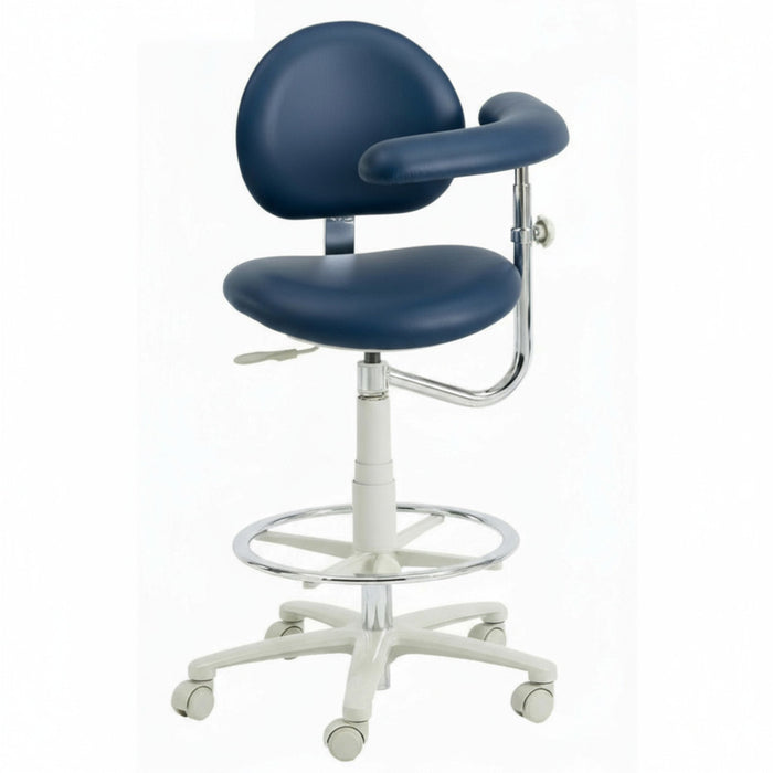 Brewer 3345BL Dental Assistant Stool - Left Support | UltraLeather