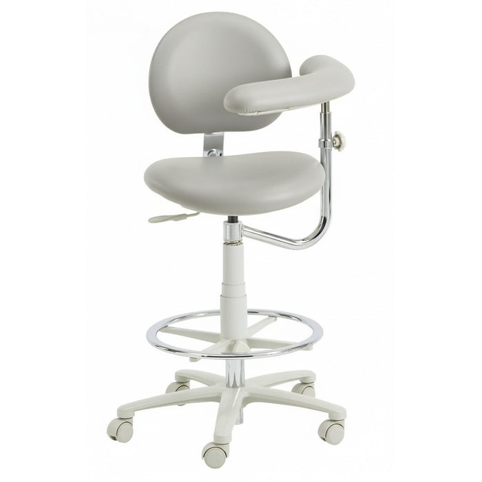 Brewer 3345BL Dental Assistant Stool - Left Support | UltraLeather
