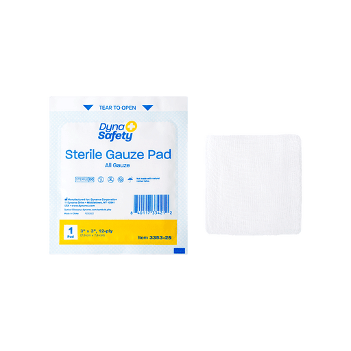 Dynarex Gauze Pad - Sterile 1's - 3353-25