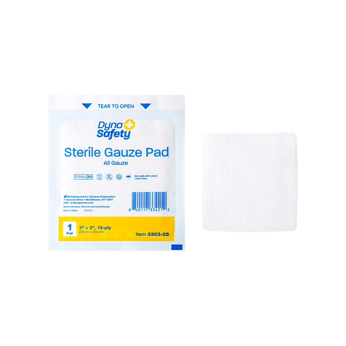 Dynarex Gauze Pad - Sterile 1's - 3353-25