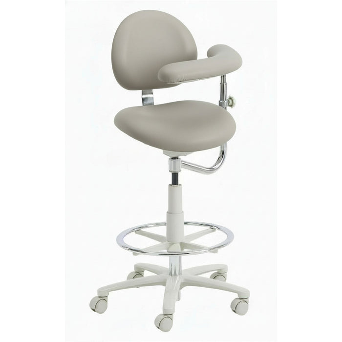 Brewer 3355BL Dental Assistant Stool - Left Support | UltraLeather