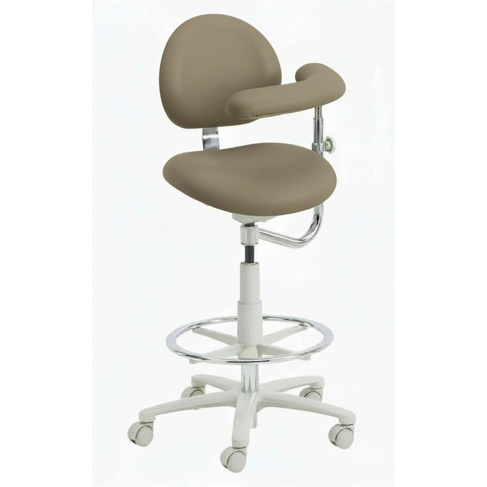 Brewer 3355BL Dental Assistant Stool - Left Support | UltraLeather