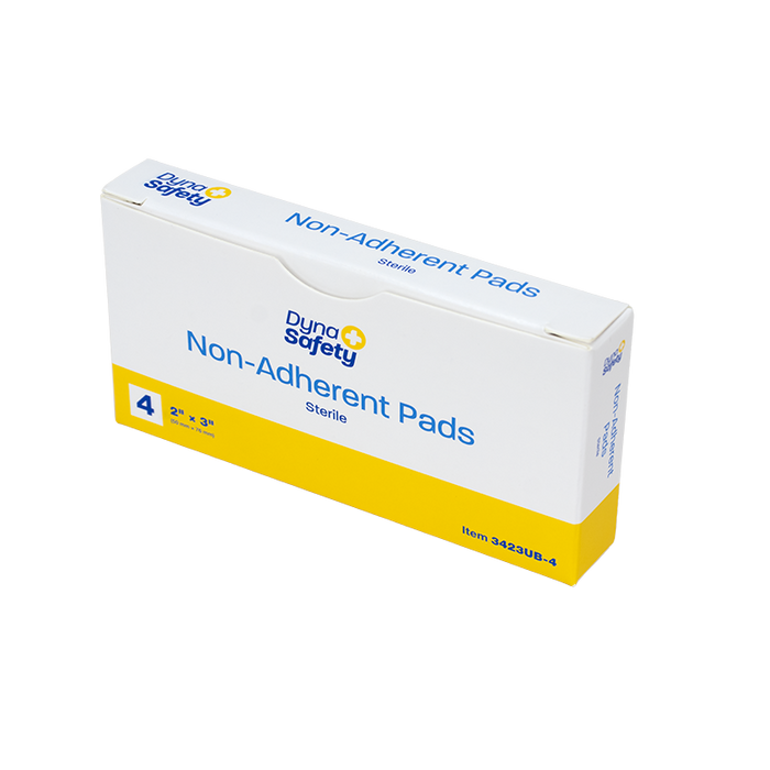 Dynarex Non-Adherent Pads - Sterile 4/Unit - 3423UB-4