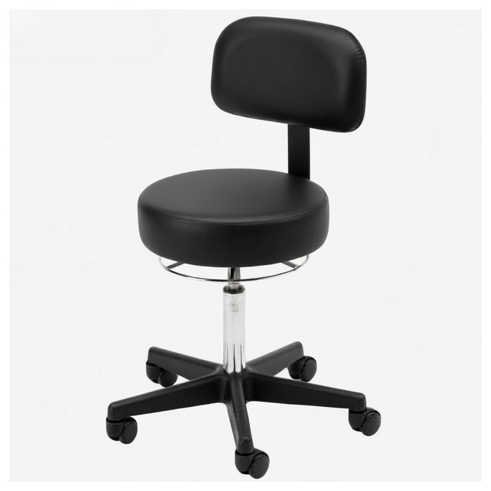 Brewer 360-Degree Round Stool w/ Backrest