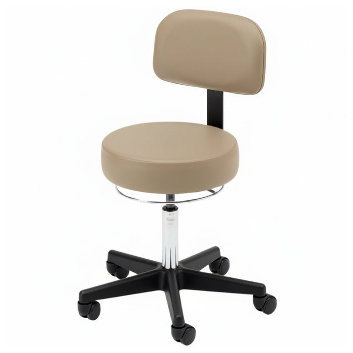 Brewer 360-Degree Round Stool w/ Backrest