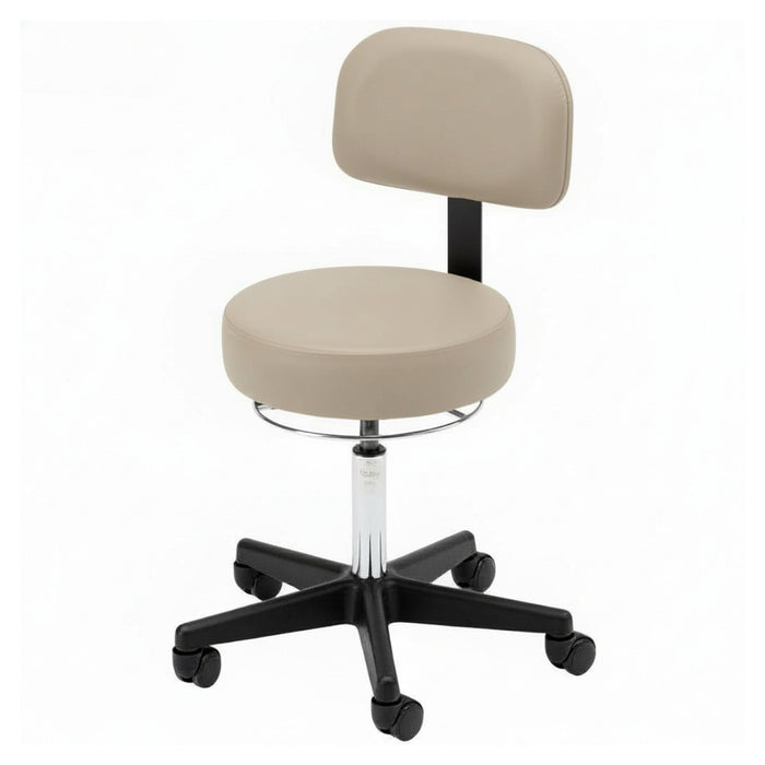 Brewer 360-Degree Round Stool w/ Backrest