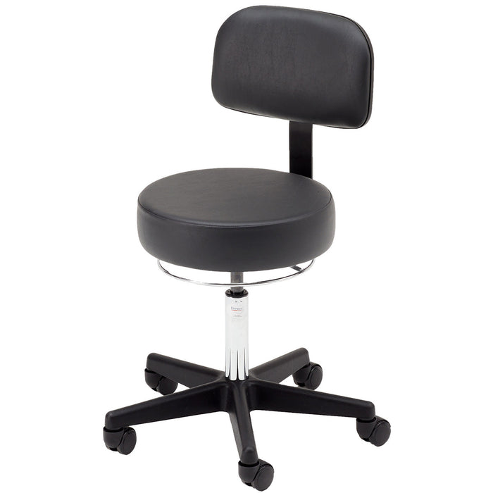 Brewer 360-Degree Round Stool w/ Backrest