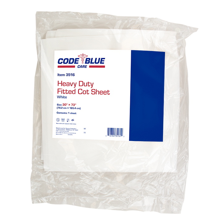 Dynarex Heavy Duty Fitted Cot Sheet - 3516