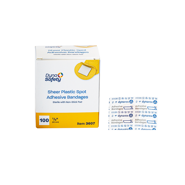 Dynarex Sheer Plastic Adhesive Bandages - Sterile
