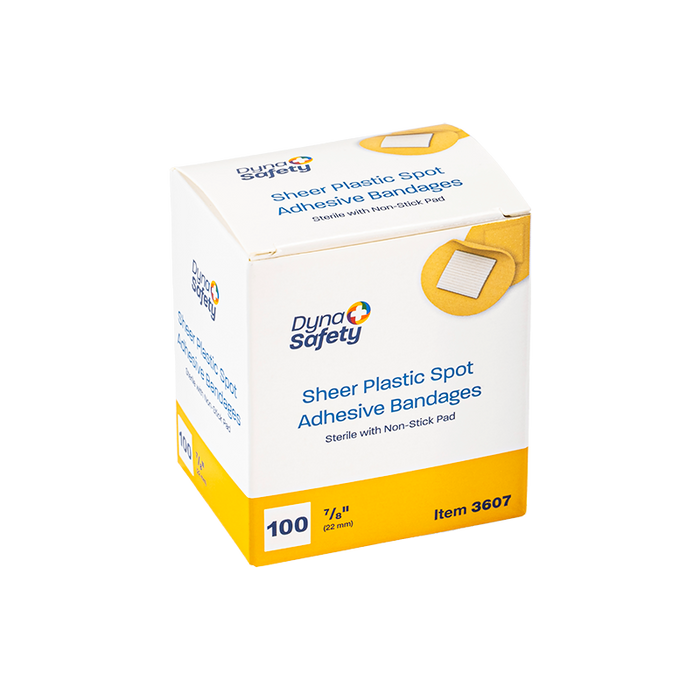 Dynarex Sheer Plastic Adhesive Bandages - Sterile