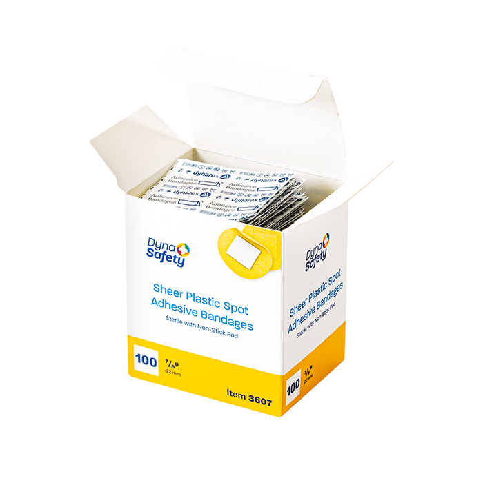 Dynarex Sheer Plastic Adhesive Bandages - Sterile