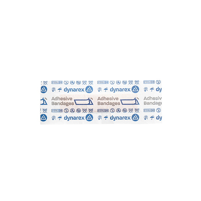 Dynarex Sheer Plastic Adhesive Bandages - Sterile