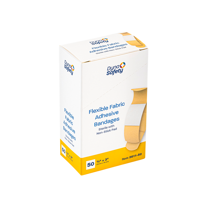 Dynarex Flexible Fabric Adhesive Bandages - Sterile