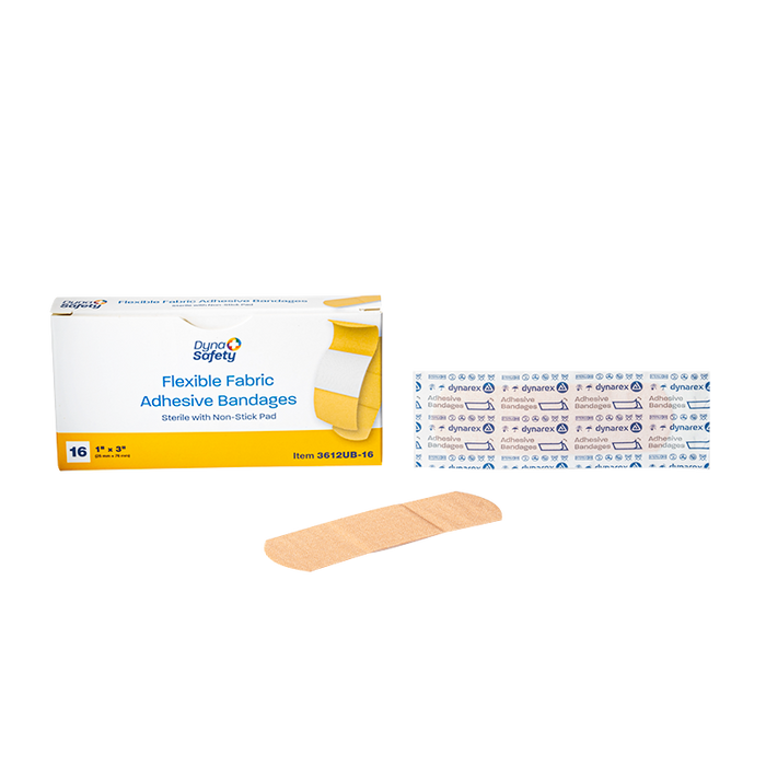 Dynarex Flexible Fabric Adhesive Bandages - Sterile