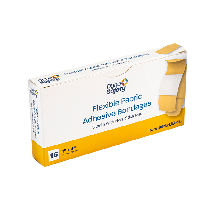 Dynarex Flexible Fabric Adhesive Bandages - Sterile