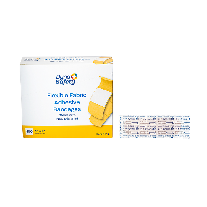 Dynarex Flexible Fabric Adhesive Bandages - Sterile