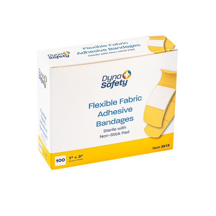 Dynarex Flexible Fabric Adhesive Bandages - Sterile