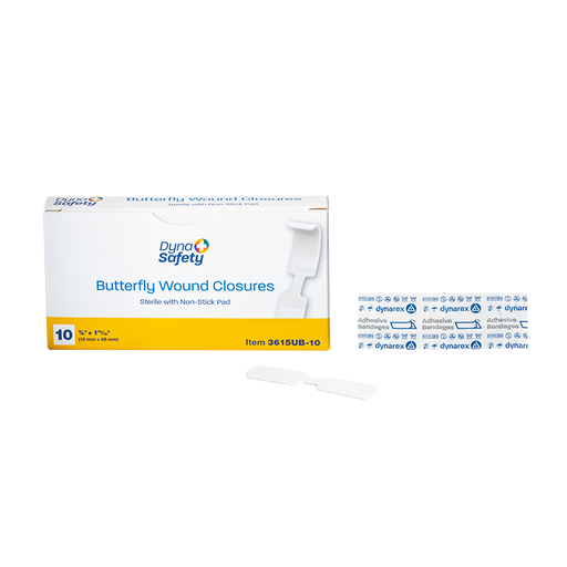 Dynarex Butterfly Wound Closure - Sterile - 3615UB-10