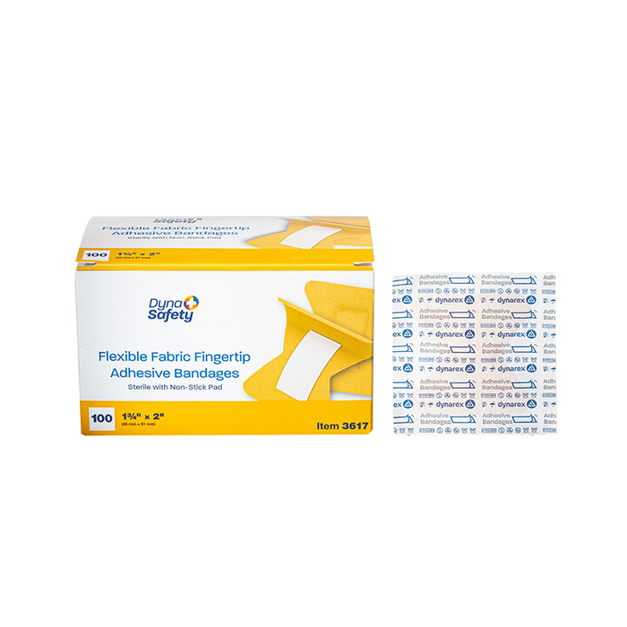 Dynarex Flexible Fabric Adhesive Bandages - Sterile