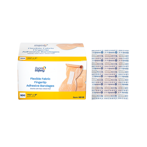 Dynarex Flexible Fabric Adhesive Bandages - Sterile