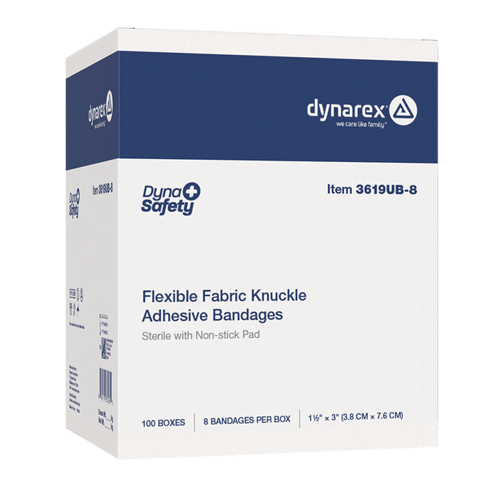 Dynarex Flexible Fabric Adhesive Bandages - Sterile