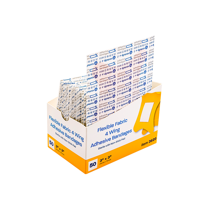 Dynarex Flexible Fabric Adhesive Bandages - Sterile