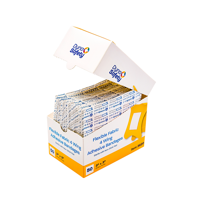 Dynarex Flexible Fabric Adhesive Bandages - Sterile
