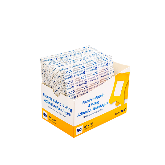 Dynarex Flexible Fabric Adhesive Bandages - Sterile