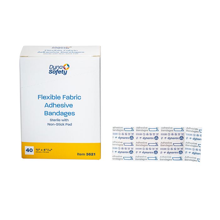 Dynarex Flexible Fabric Adhesive Bandages - Sterile