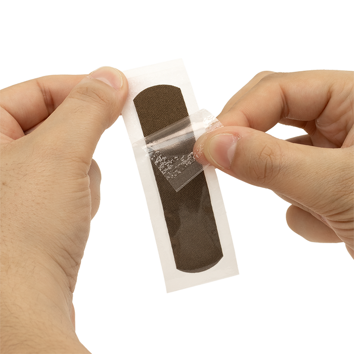 Dynarex ColorFit Adhesive Fabric Bandages - Dark Brown