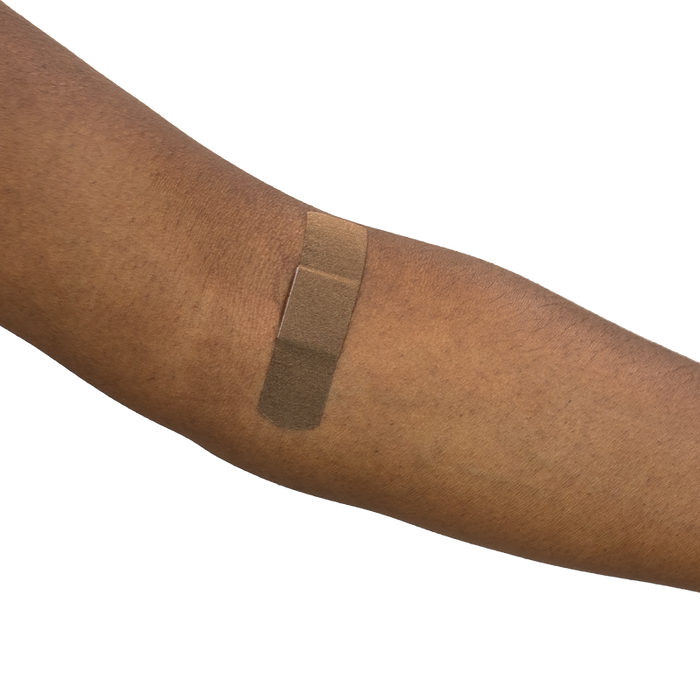 Dynarex ColorFit Adhesive Fabric Bandages - Dark Brown