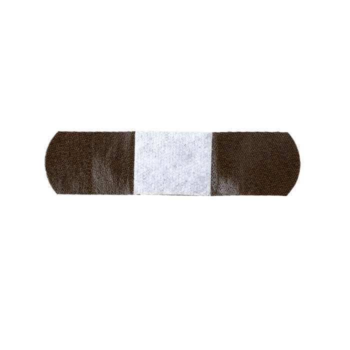 Dynarex ColorFit Adhesive Fabric Bandages - Dark Brown