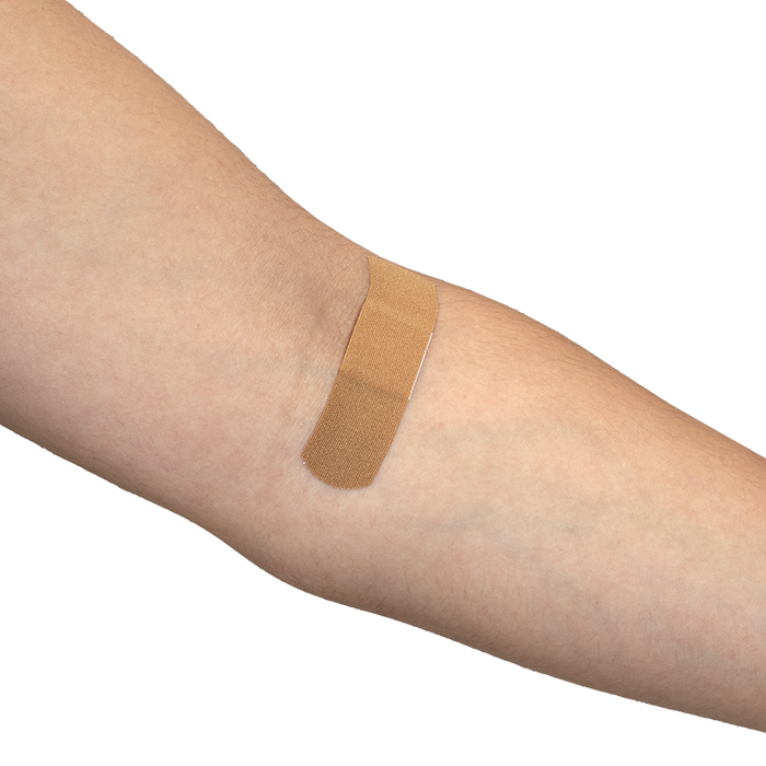 Dynarex ColorFit Adhesive Fabric Bandages - Dark Brown