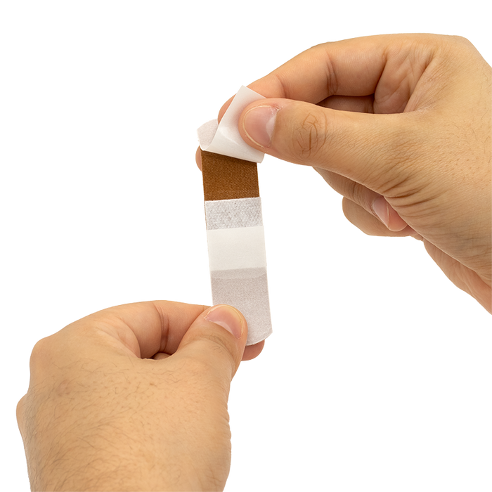 Dynarex ColorFit Adhesive Fabric Bandages - Dark Brown